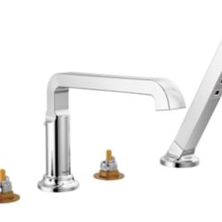 Delta T4789-SS-PR-LHP Tetra Roman Tub Filler with Diverter & Hand Shower - Lumic