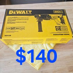 $140 Dewalt 1" SDS Plus Rotary Hammer Drill 20-Volt Tool-Only (D-Handle) DCH133B