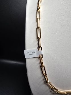 Cadena Italiana 18k Size 22 Mm … Peso 21.33 ..$3300