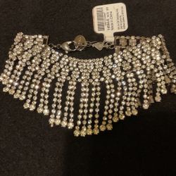 Dangling Sparkly Crystal Bracelet With Adjustable Links,by Icing