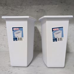 Two NEW  2 Gallon Garbage Bins