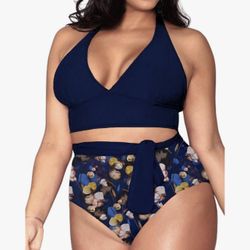Women's High Waisted Tummy Control Swimwear  - NEW