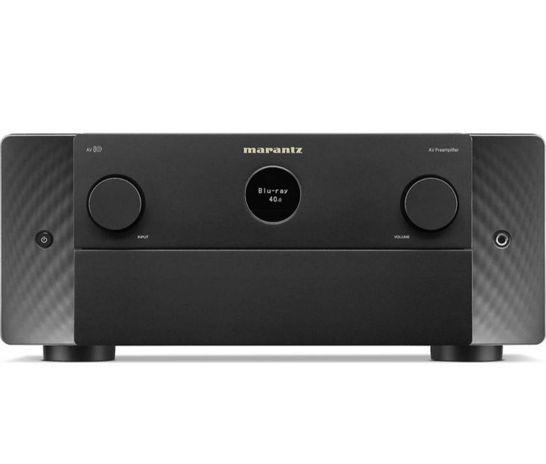 Marantz AV 10 Home theater preamp/processor with 15.4-channel processing, Dolby Atmos®, Apple AirPlay® 2, Bluetooth®, and HEOS Built-in
