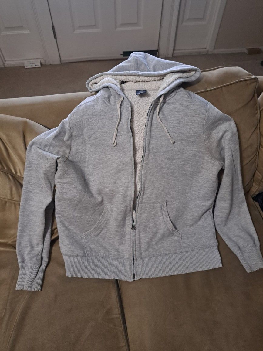 Faded Glory XL Gray Zipper Hoodie $10