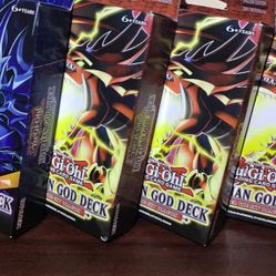 Yugioh New Sealed Egyptian God Decks (1 Obelisk 3 Slifer)