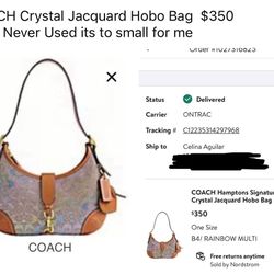 COACH Crystal Jacquard Hobo bag 