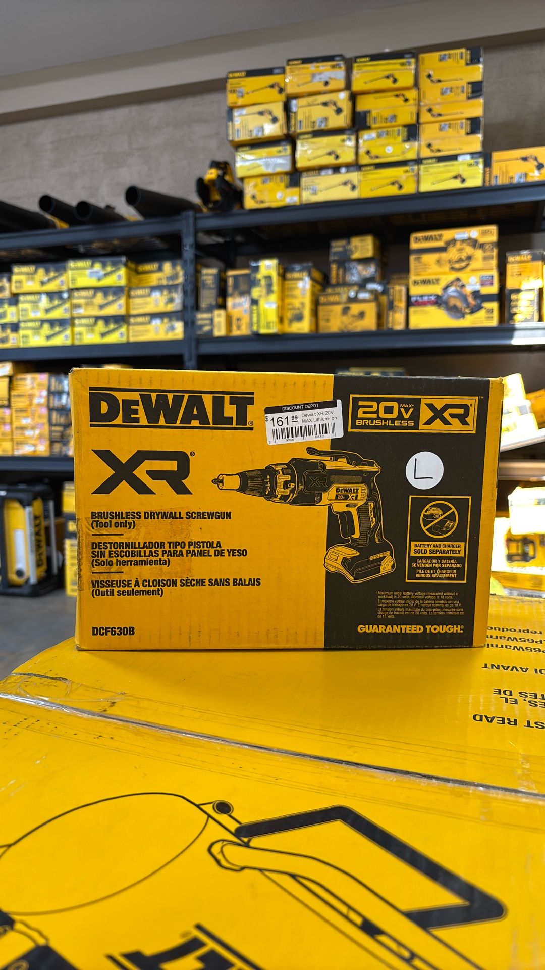 Dewalt XR 20V MAX Lithium-Ion Cordless Brushless Screw Gun (Tool Only)