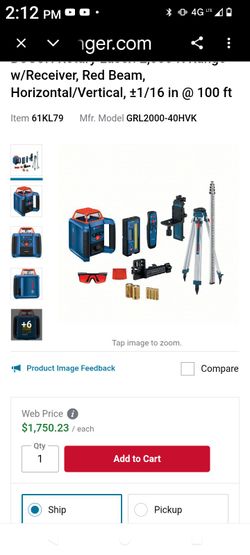 Bosch GRL2000-40HVK Rotary Laser Kit