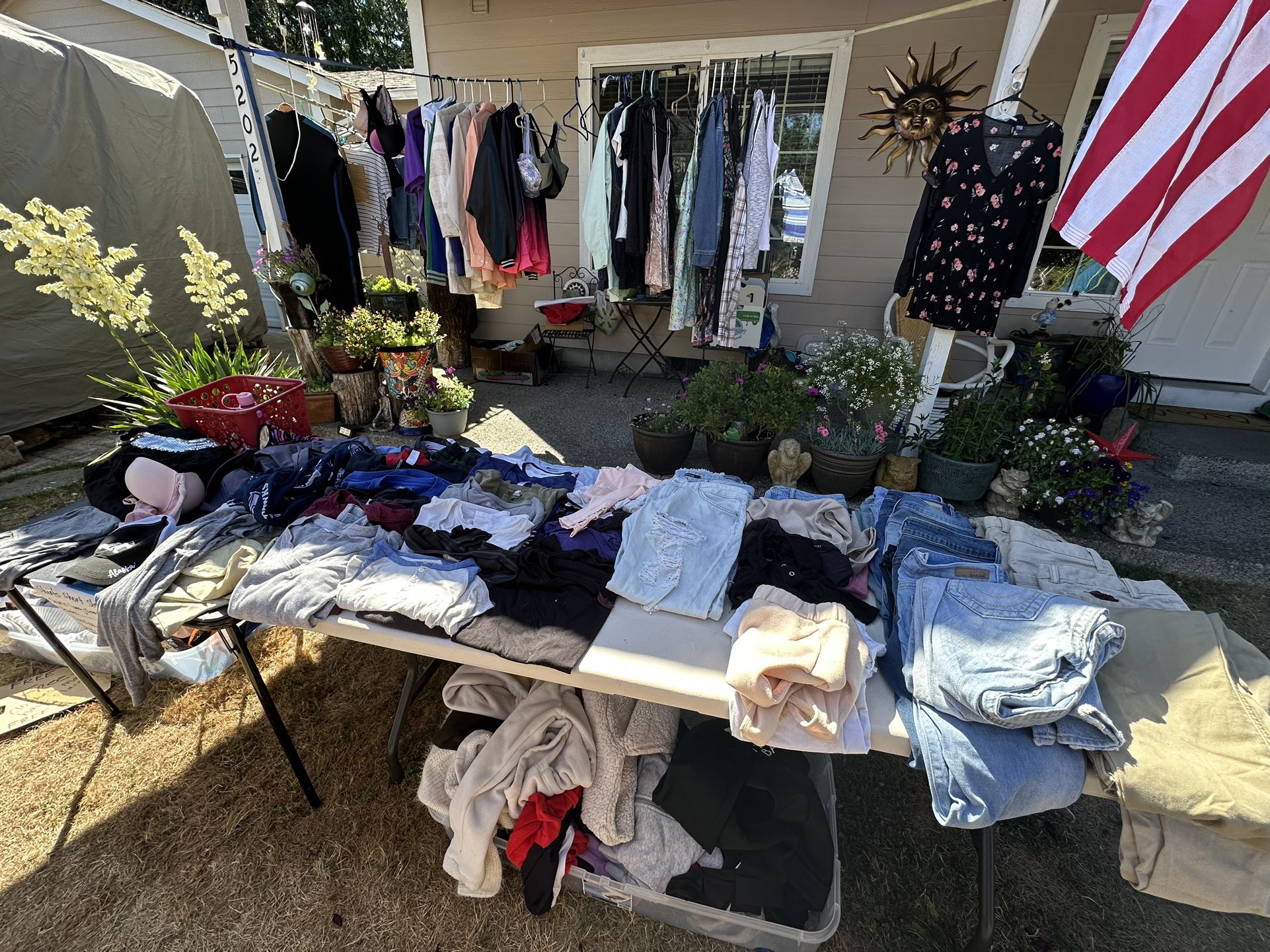 Clothes $1 each