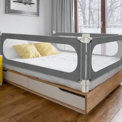 Toddler Infant Safety Bed Guard Rail with Breathable Fabric for Bed By “MAGICfox”