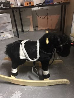 Rocking horse with sound and music