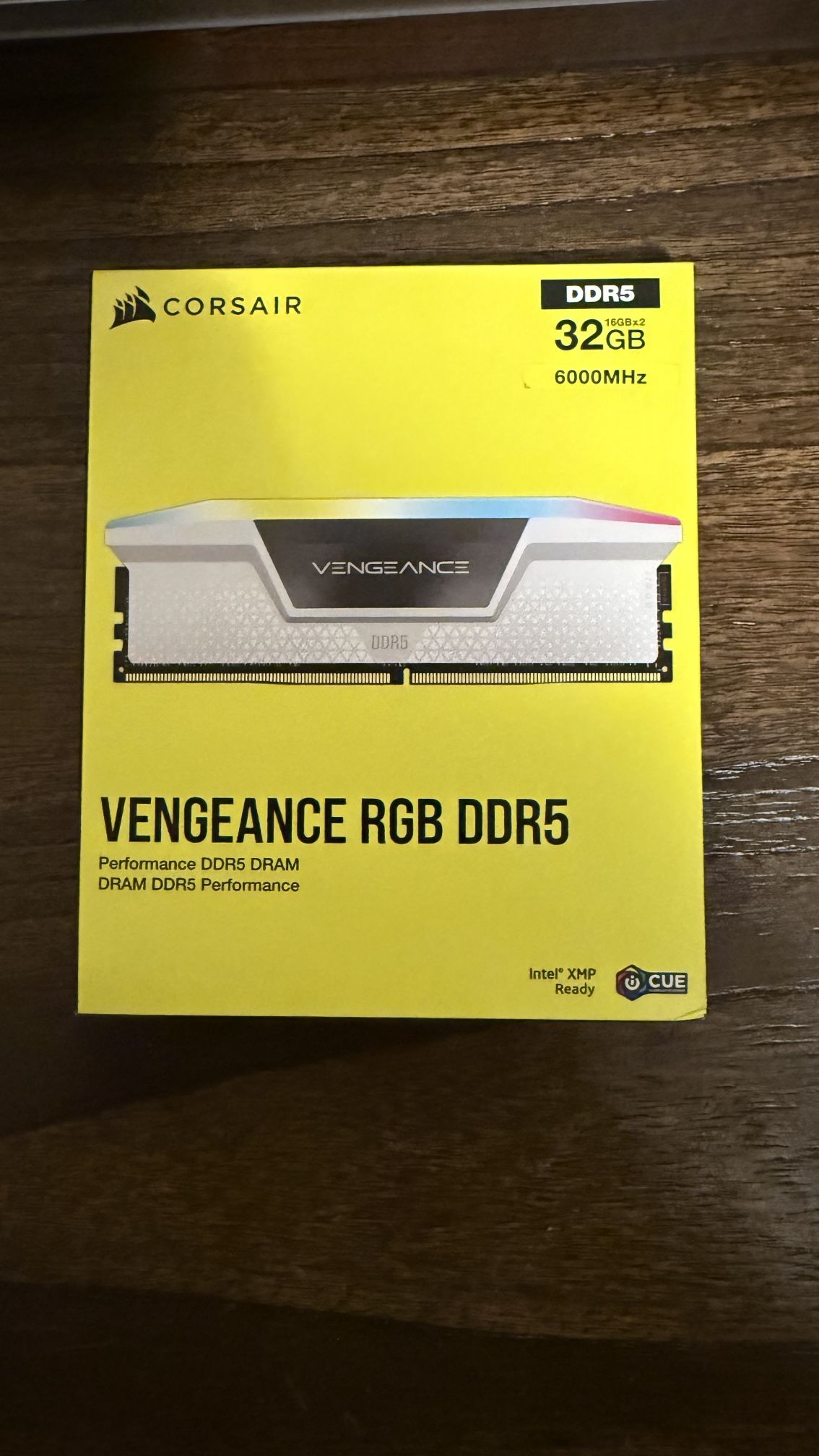 NEW CORSAIR Vengeance RGB 32GB (2 x 16GB) 288-Pin PC RAM DDR5 6000 White Gaming!