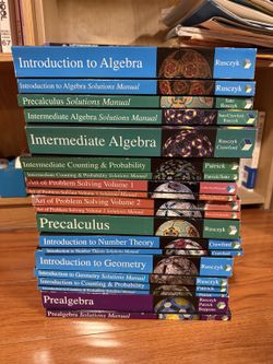 Art of Problem Solving AoPS Math Books – Like New – Textbooks + Solution Manuals
