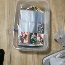 Basketball baseball and football cards