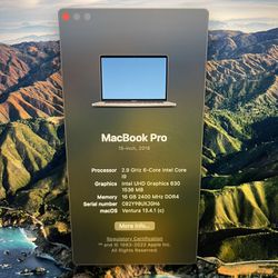 2018 MacBook Pro 15” Intel Core i9