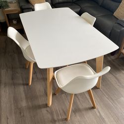Celine Chairs & Modern Dining table set