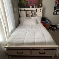 Montana Queen bookcase storage bed 