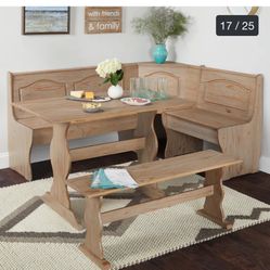 Corner Dining Table And Benches 