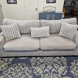 3 Person  Grey Couch 