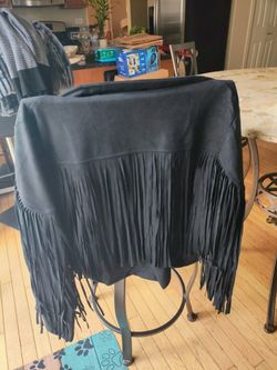PRETTYGARDEN Women's Fringe Faux Suede Leather Jacket