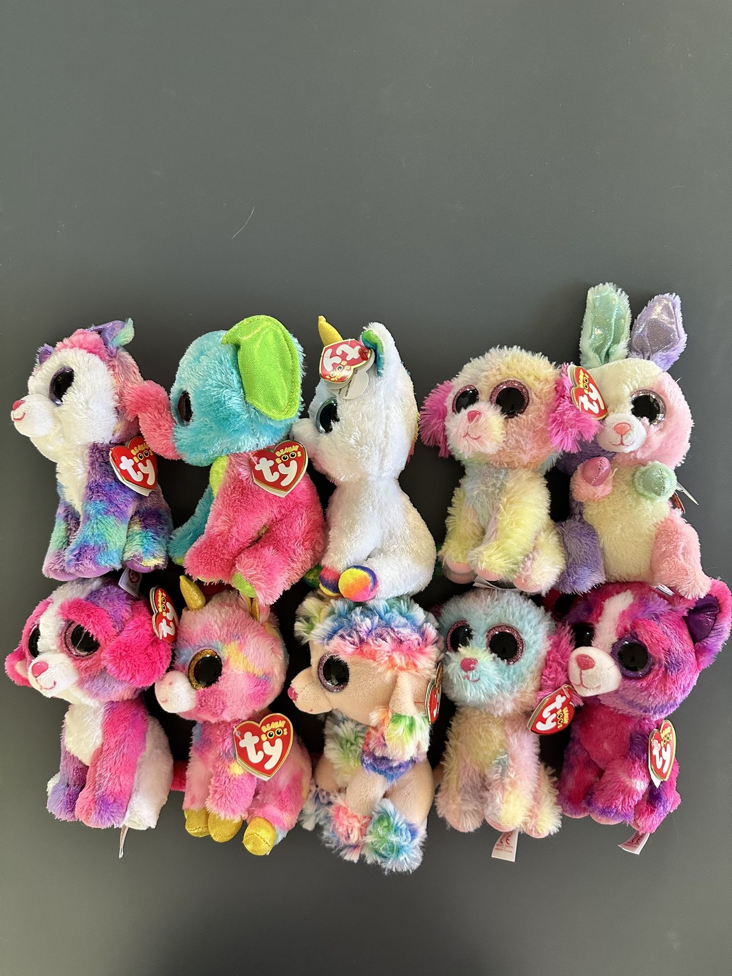 Ty Beanie Boos. Set of 10