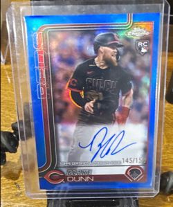 2025 Topps Chrome Blake Dunn Rookie Autograph /150 #RA-BD Cincinnati Reds