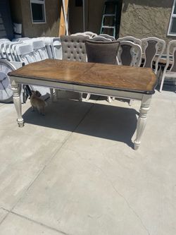 Dinning table with 10 chairs
