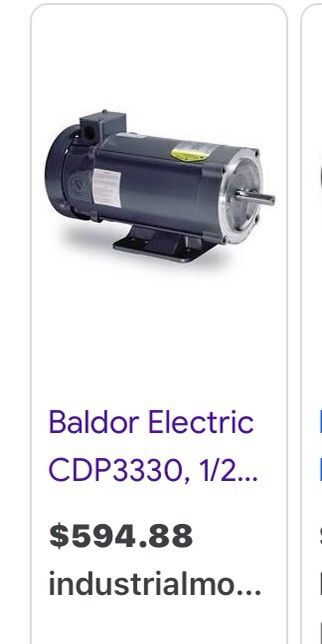 NEW IN BOX Two 1/2 Horse Power 90V DC Motors