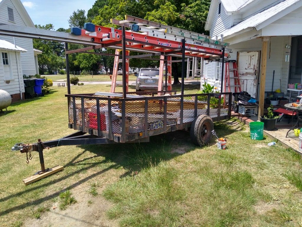 12 x 6 trailer with ladder racks