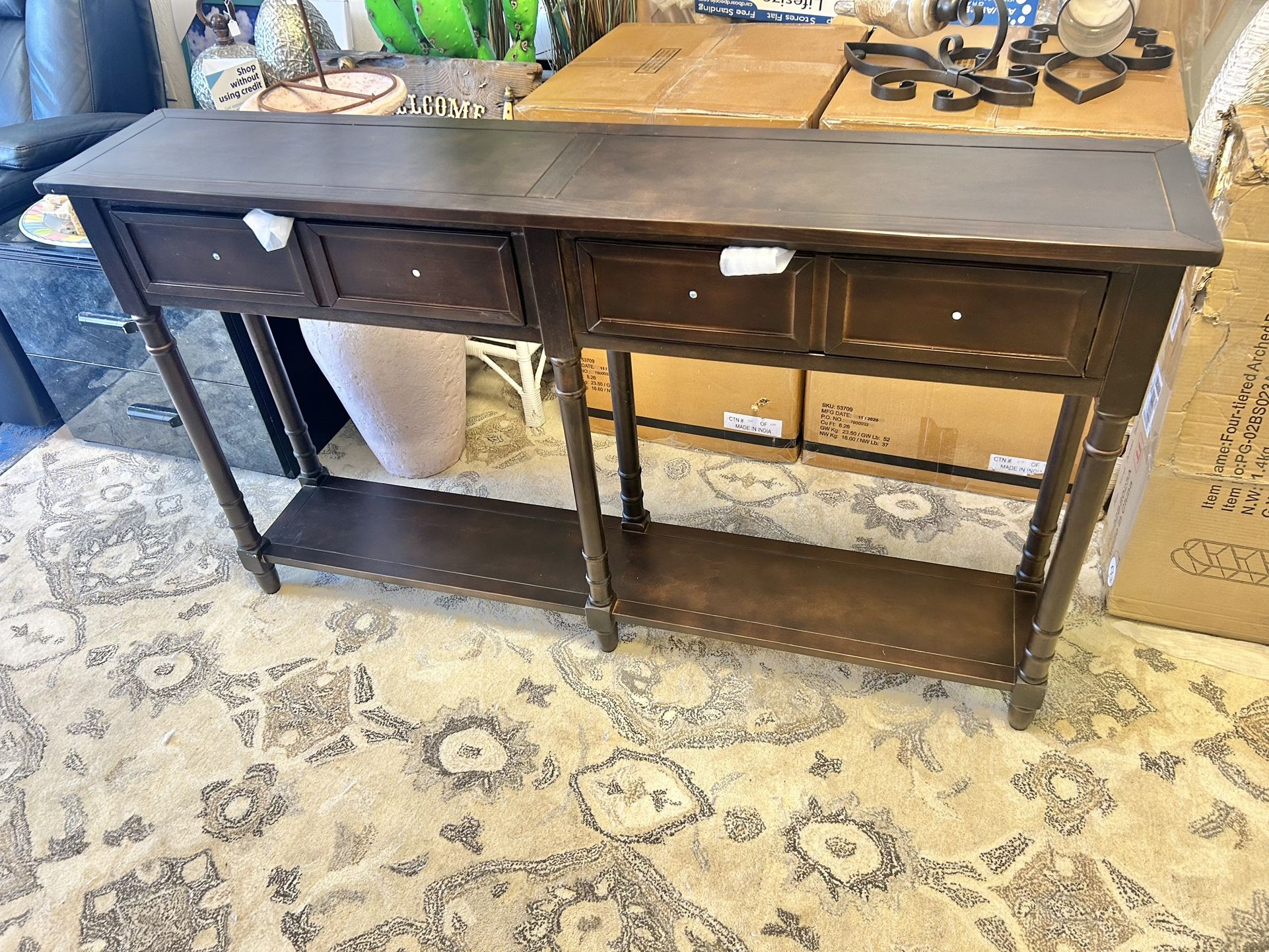 New Out Of Box Console Table