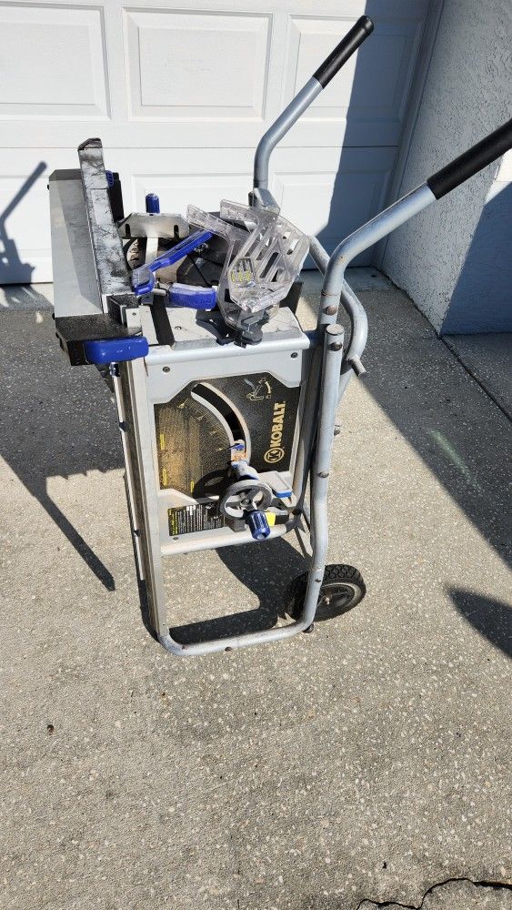 Kobalt Bench Saw With Fold And Roll Stand Table Saw for Sale in Wesley