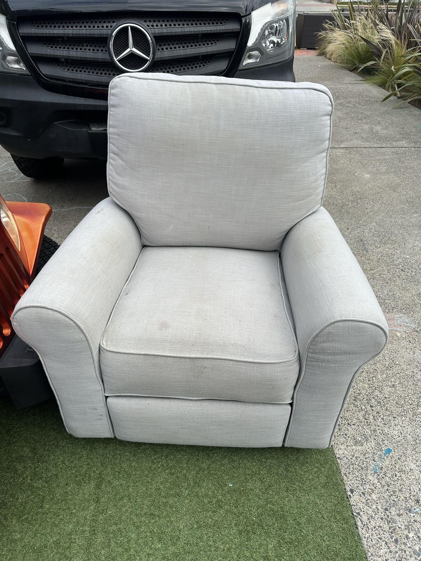 Gray Swivel Recliner (Pottery Barn Kids)