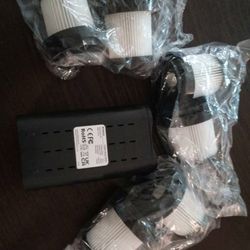 Battery and 6 filters for Monsga MV3 vacuum cleaner 