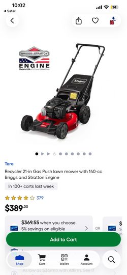 ‼️NEW TORO Recycler 21-in Gas Push lawn mower with 140-cc Briggs and Stratton Engine