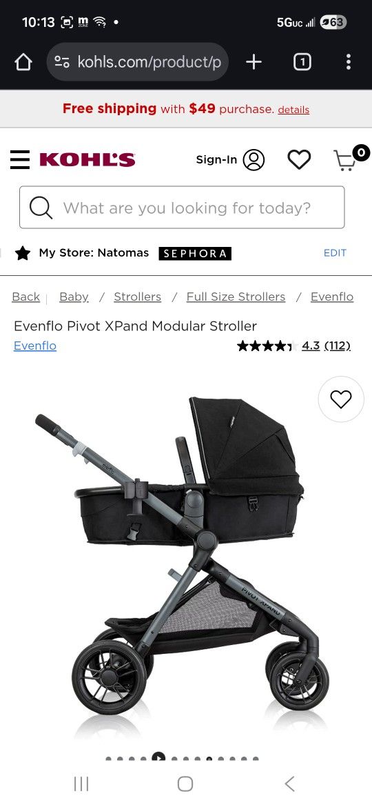 Even floor Pivot Stroller