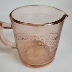 Vtg. Pink Depression Glass Measuring Cup 