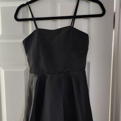 Fit and Flare Black Satin
Party Dress