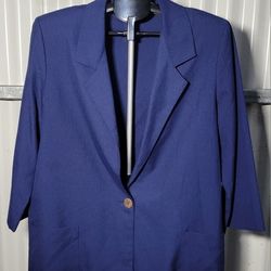 Laura Tyler Blue Blazer - Size Large (0529)