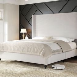 Queen Bed Frame with 63" Tall Headboard