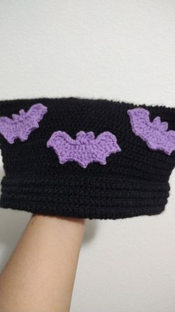 Crochet bat hat