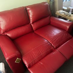 Red Recliner Love seat
