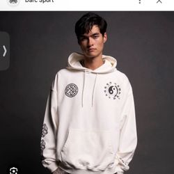 Darc Sport Wolves Wisdom "Grunge" Hoodie in Cream: Bruce Lee