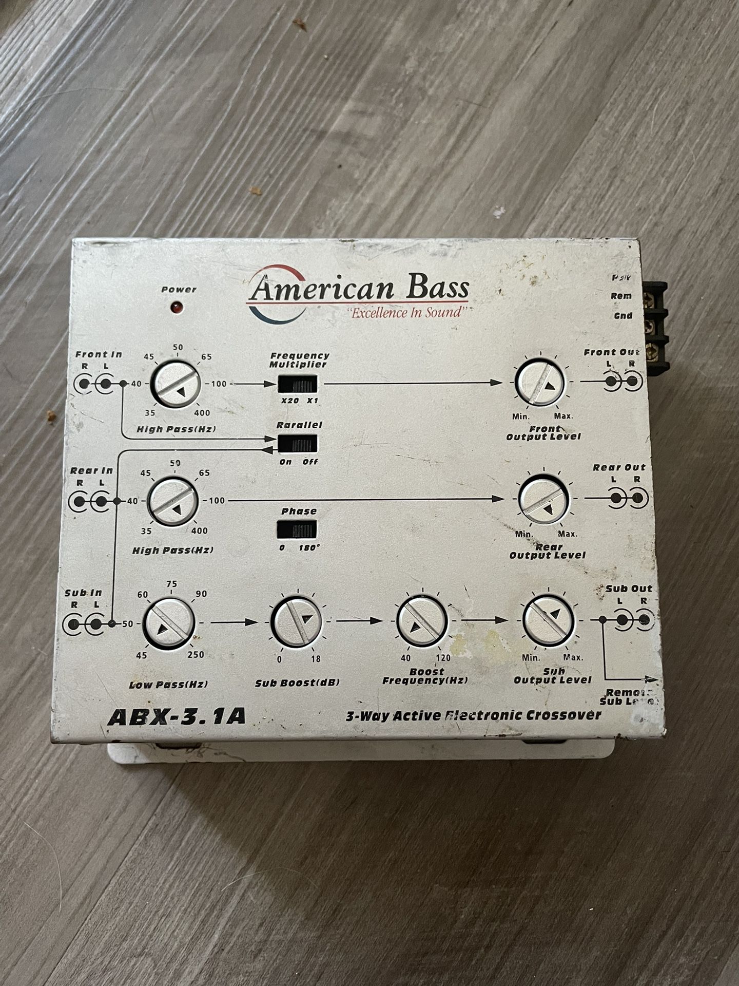 American Bass 3 Way Crossover