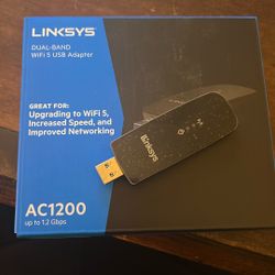 Linksys Dual Band Wi-Fi 5 Usb Adapter