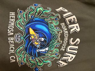Vintage Hermosa Beach Sweatshirt Pier Surf Boardhouse  Size XXL