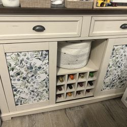 Dining Table And Hutch Set