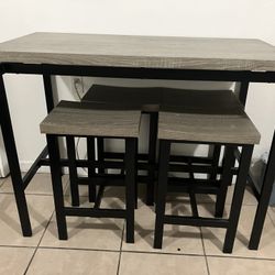High Table With Stools