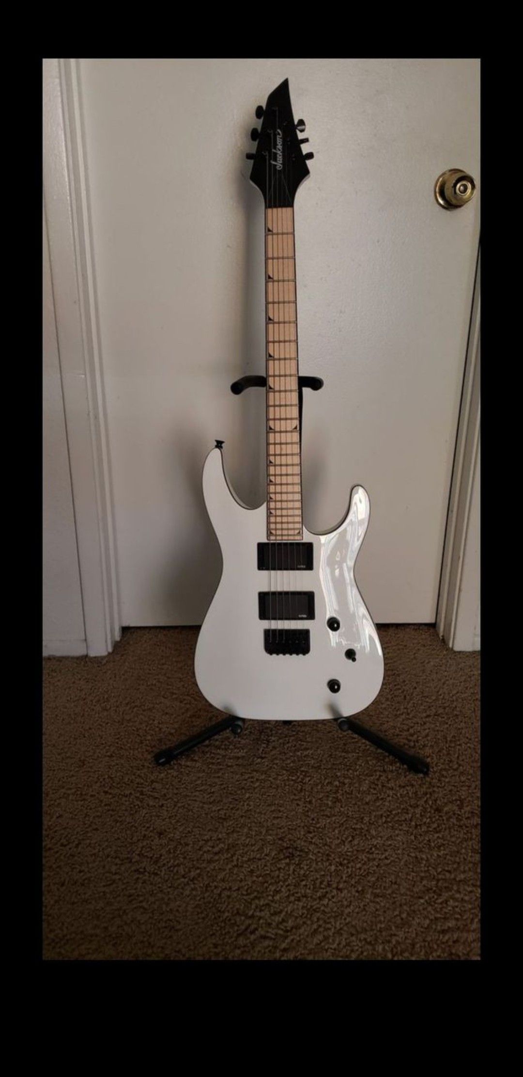 Jackson SLATHXMG(M)3-6 Electric Guitar Snow White Maple Fingerboard