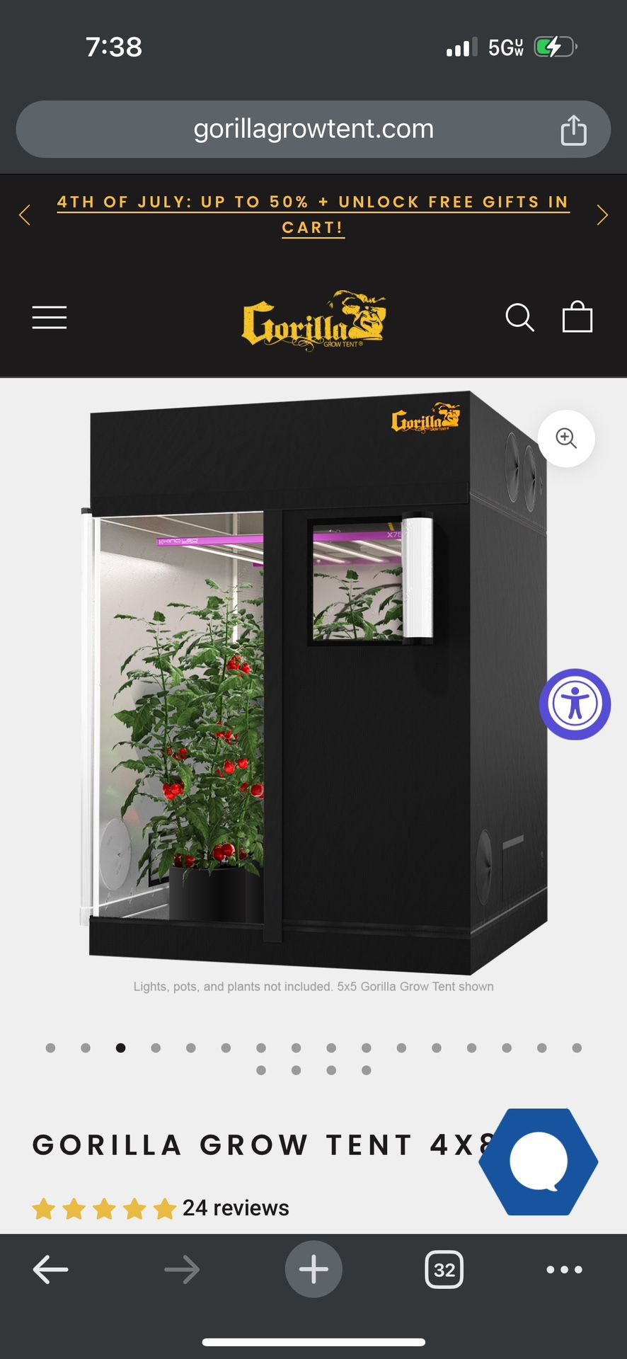 4x8 Gorilla Grow Tent With 2’ Extension