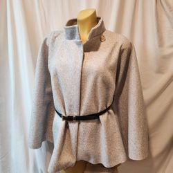 Parisian CAPE.   AUDREY HEPBURN style with Belt